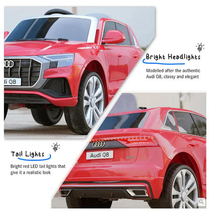 EMotorad Formula Fun AUDI Q8 Toy Car – Yellow Remote Control Racing Model - Red