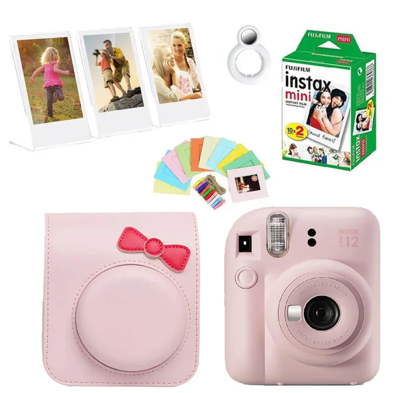 Fujifilm Instax Mini 12 Instant Camera Set – Capture Moments in Style with 20 Shots, Butterfly Case & Fun Accessories! - Jaiman Toys