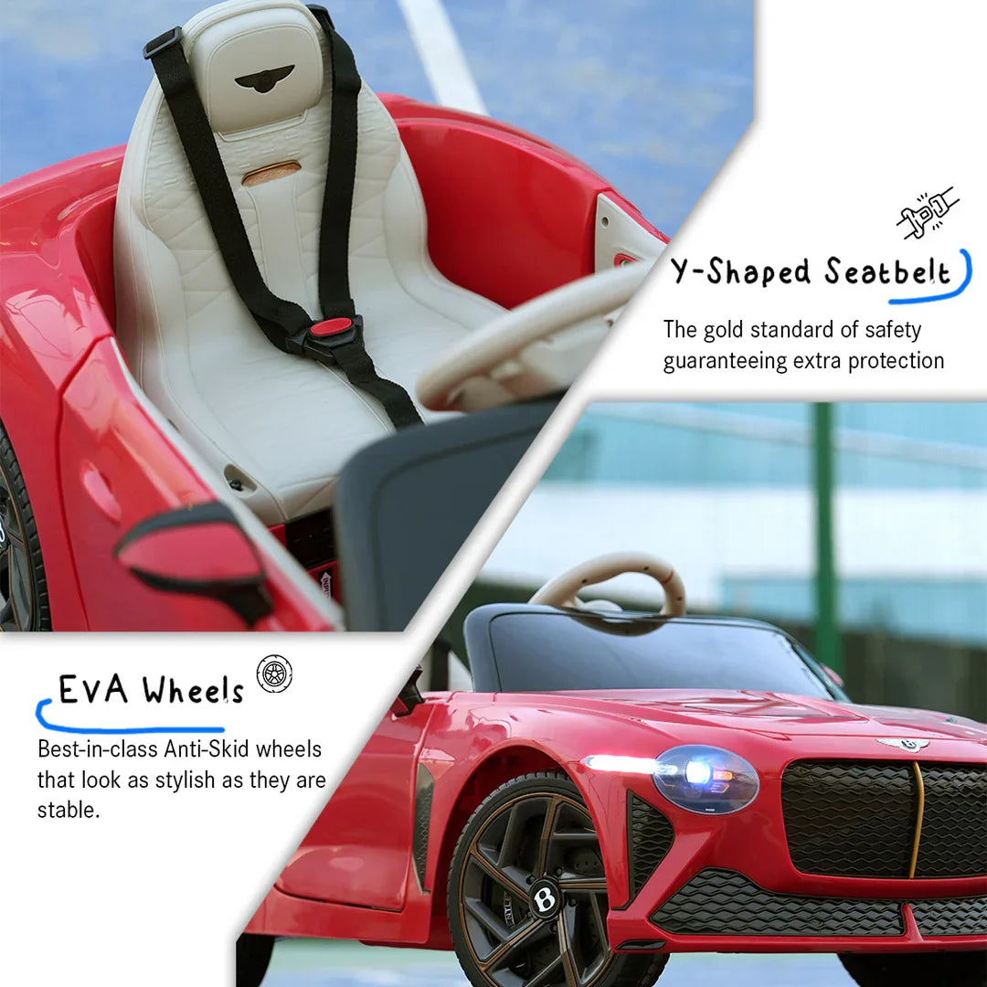 EMotorad Formula Fun BENTLEY BACALAR Toy Car – Red Remote Control Car for Kids 3Y+