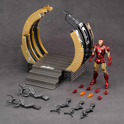 ZD Toys Marvel Iron Man MK6 1/10 Scale Action Figure with Suit-Up Gantry – 10th Anniversary Edition