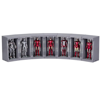ZD Toys Marvel Infinity Saga Iron Man 4-Inch Figure with Hall of Armor Display Set