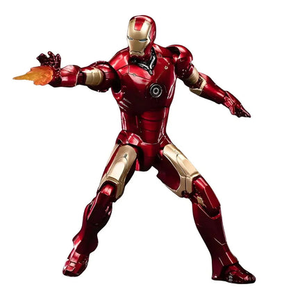 Iron Man Mark 3 with Hall of Armor 6-Inch – Hologram Light-Up Display Case | ZD Toys Collector Edition