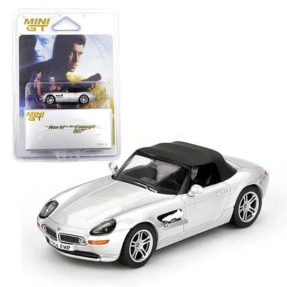 Mini GT 1:64 BMW Z8 007 “The World Is Not Enough” (Blister) + Lamborghini Murcielago GT Evo Black – Set of 2 Diecast Cars