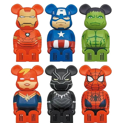 Cleverin × BE@RBRICK Ultimate Action Figure Marvel Design – Air Purifying Collectible (1 Random Figure) - Jaiman Toys