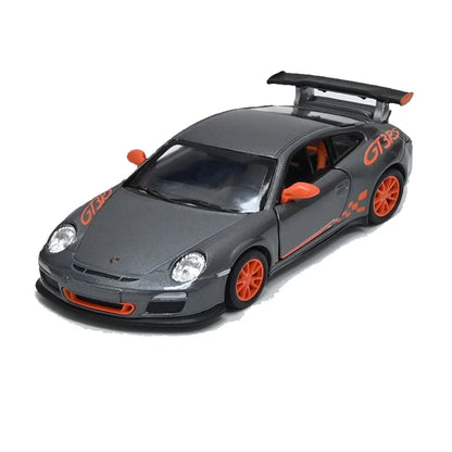 KiNSMART 1:36 Porsche 911 GT3 RS (997) – Grey – Die-Cast Model Car - Jaiman Toys