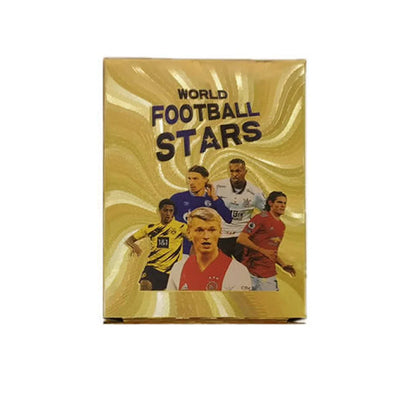 World Cup Football Star Card – 55-Piece Gold Football Trading Cards Set | UEFA Champions League Collector’s Edition for Kids & Fans - 1 Piece - Jaiman Toys