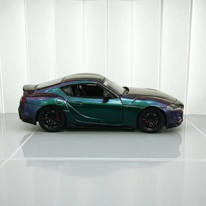 BSC 1:64 Scale Toyota GR Supra A90 chameleon paint finish Diecast Cat Model - Jaiman Toys
