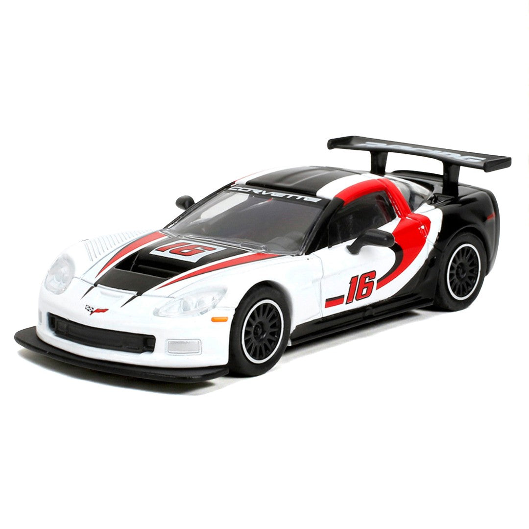 Majorette Collector Edition – 2005 Chevrolet Corvette C6R – White | Premium Die-Cast Model