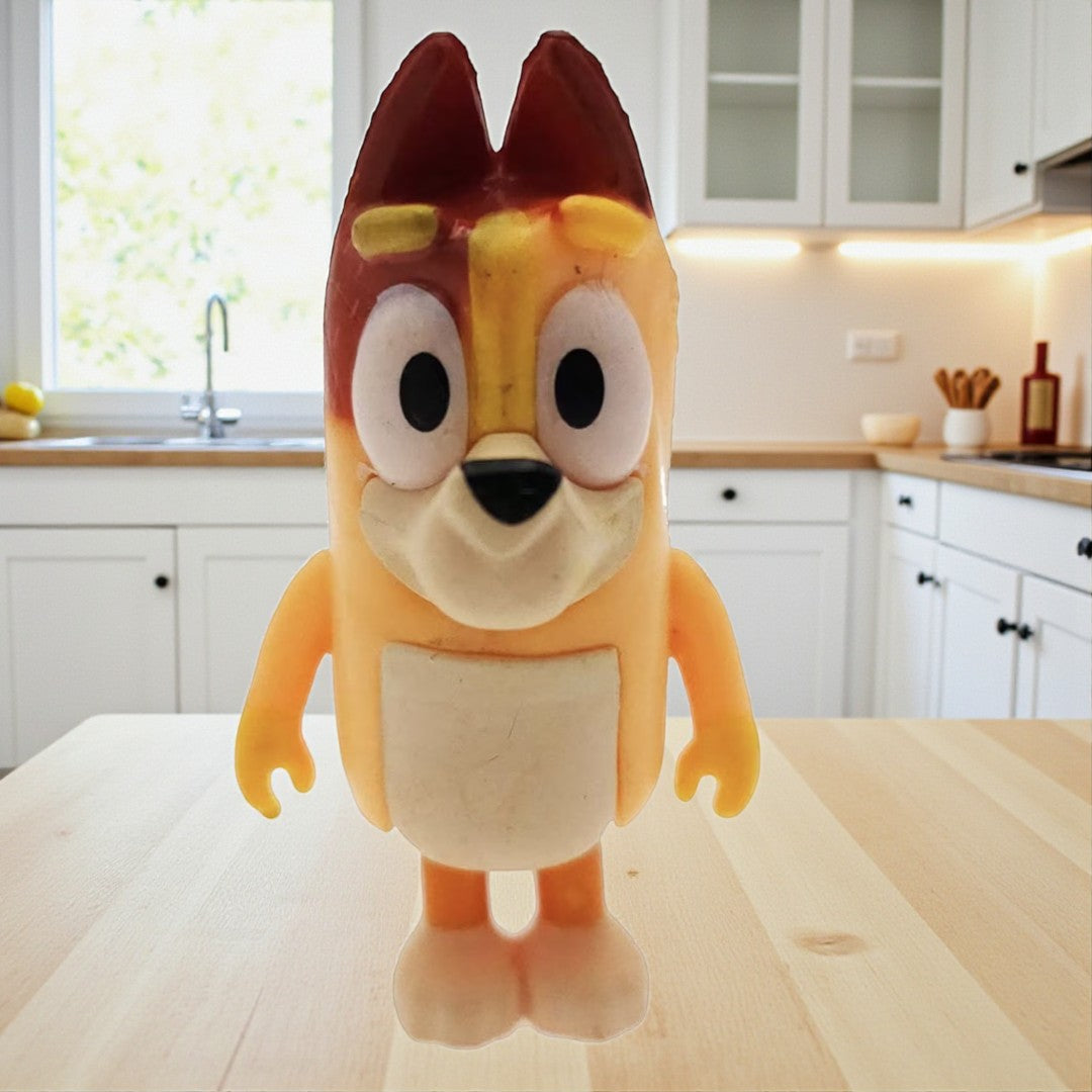 Bluey & Friends 4-Pack Figure Set – Chilli, Bluey, Bingo & Bandit | Official Collectible Toy Figures (3+ Years)