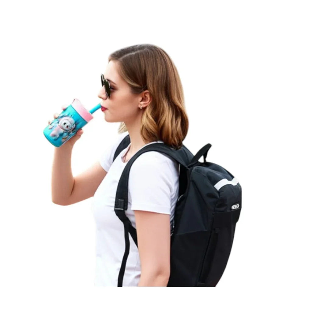 Stainless Steel Sipper Water Botttle & Attractive Print Keeps Drinks Hot & Cold 250ml - Jaiman Toys