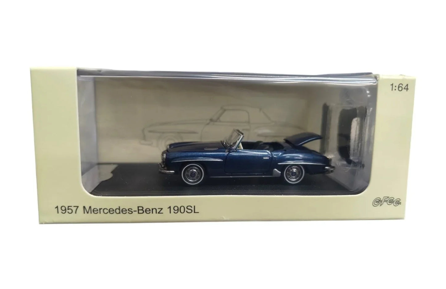 GFCC 1957 Mercedes-Benz 190SL Metalic Blue 1/64 Scale Diecast Model Car - Jaiman Toys
