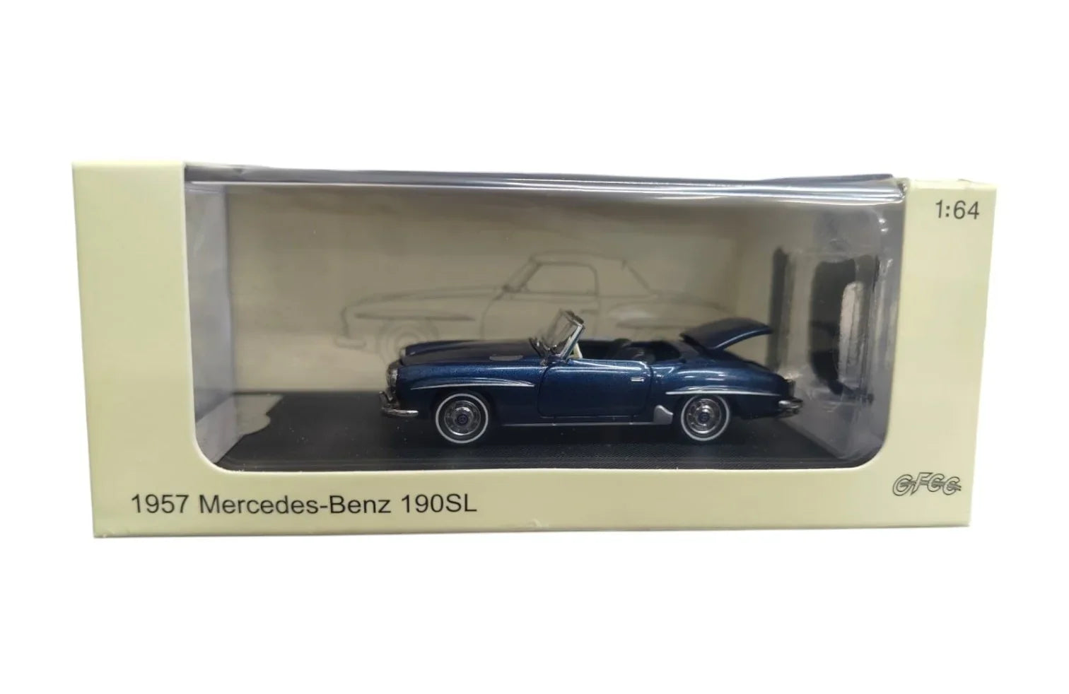 GFCC 1957 Mercedes-Benz 190SL Metalic Blue 1/64 Scale Diecast Model Car - Jaiman Toys