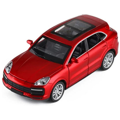 Porsche Cayenne 1:32 Diecast Metal Toy Car – Pull Back Model with Light, Sound & Openable Doors - Jaiman Toys
