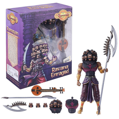 Legends of the Ramayan 1:12 Scale Ravana Accessory Pack with Crown, Battle Axe, Curved Sword & Interchangeable Hands (Figure Not Included)