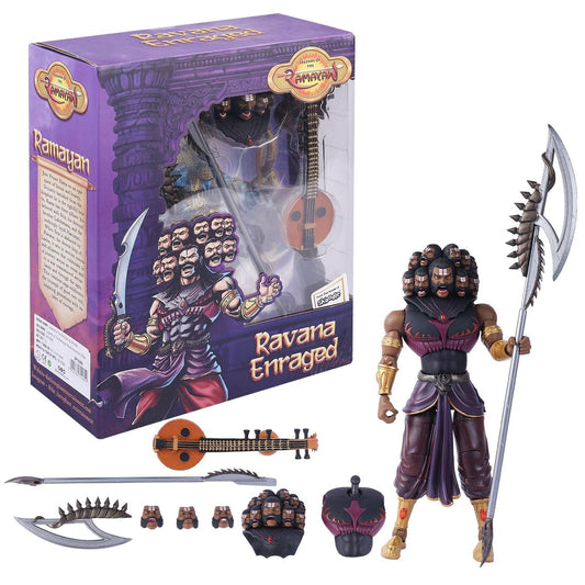 Legends of the Ramayan 1:12 Scale Ravana Accessory Pack with Crown, Battle Axe, Curved Sword & Interchangeable Hands (Figure Not Included)