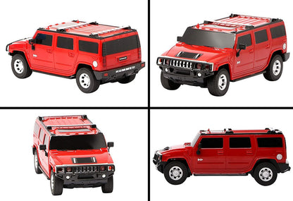 Road Burner Hummer H2 Remote Control SUV, 1:24 Scale, Red – Rechargeable 2.4 GHz RC Car for Kids Ages 6+