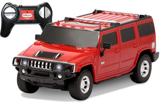 Road Burner Hummer H2 Remote Control SUV, 1:24 Scale, Red – Rechargeable 2.4 GHz RC Car for Kids Ages 6+
