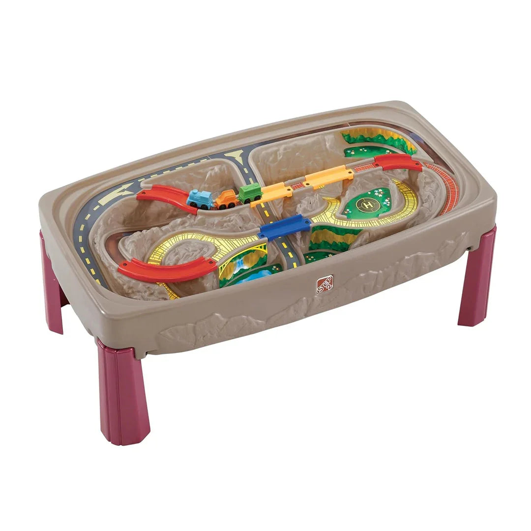 Step2 Deluxe Canyon Road Train & Track Table – Interactive Playset for Kids - Jaiman Toys