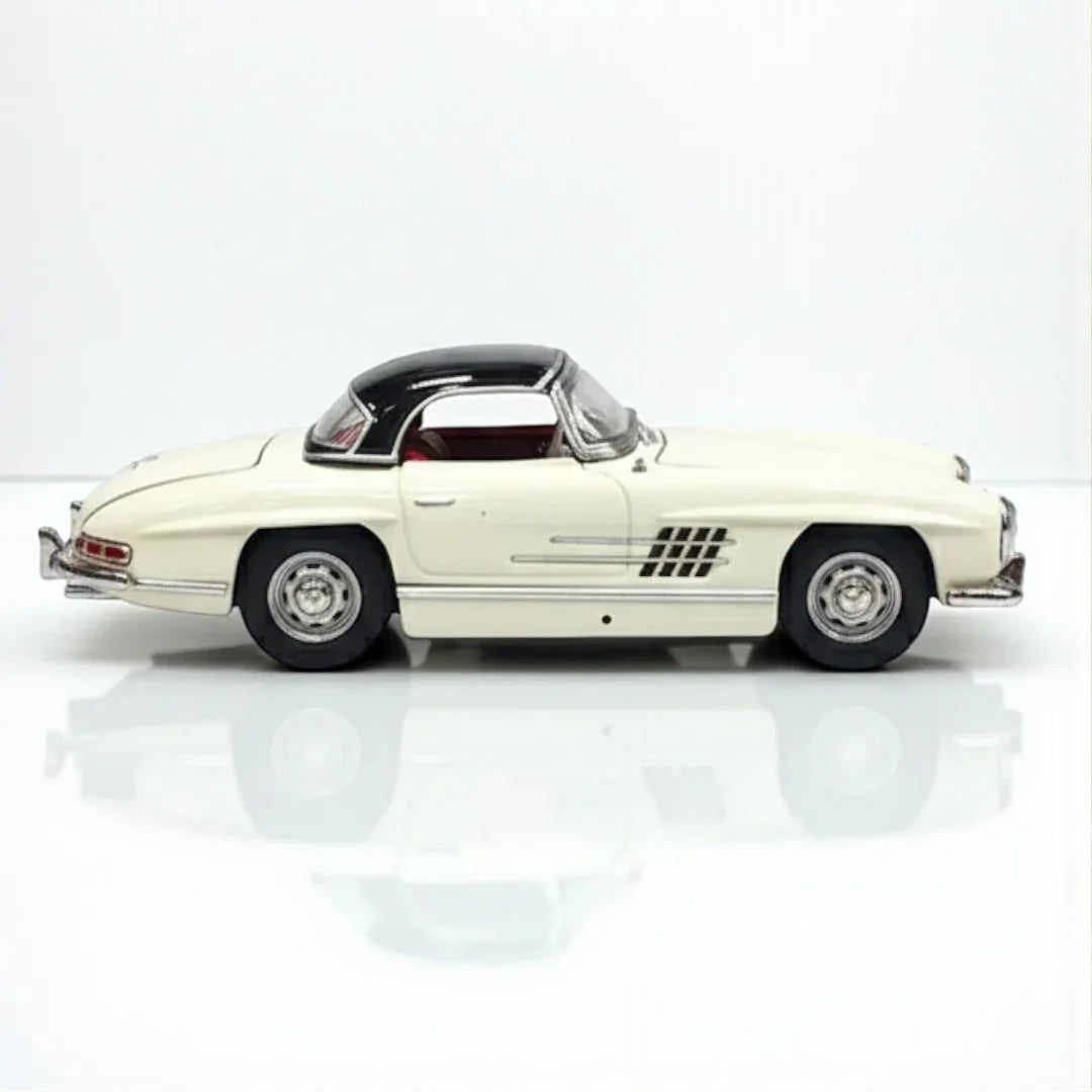GFCC 1:64 1960 Mercedes-Benz 300SL Roadster White Diecast Model Car