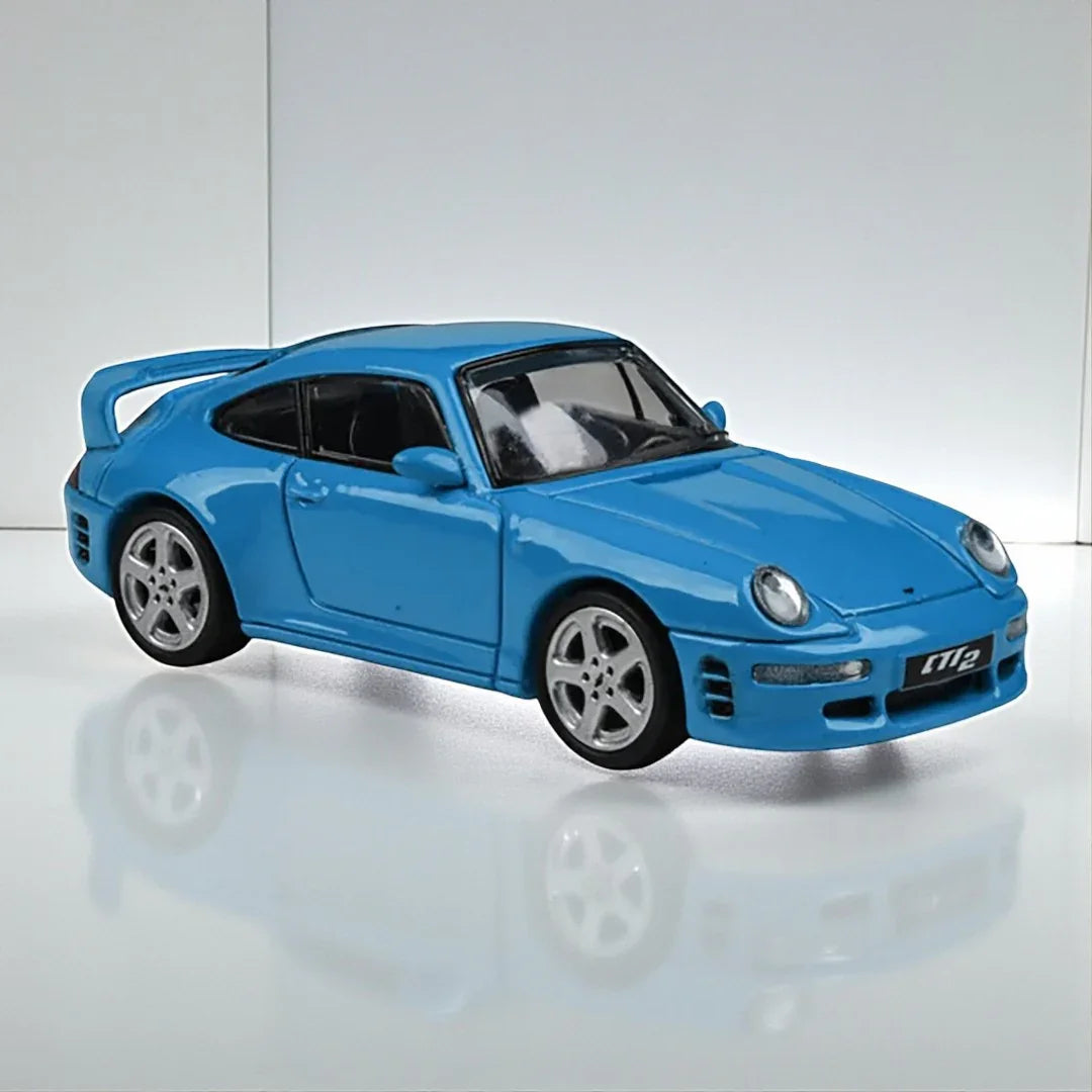 PARA64 1:64 RUF CTR2 1995 Mexico Blue LHD Diecast Car By-Paragon