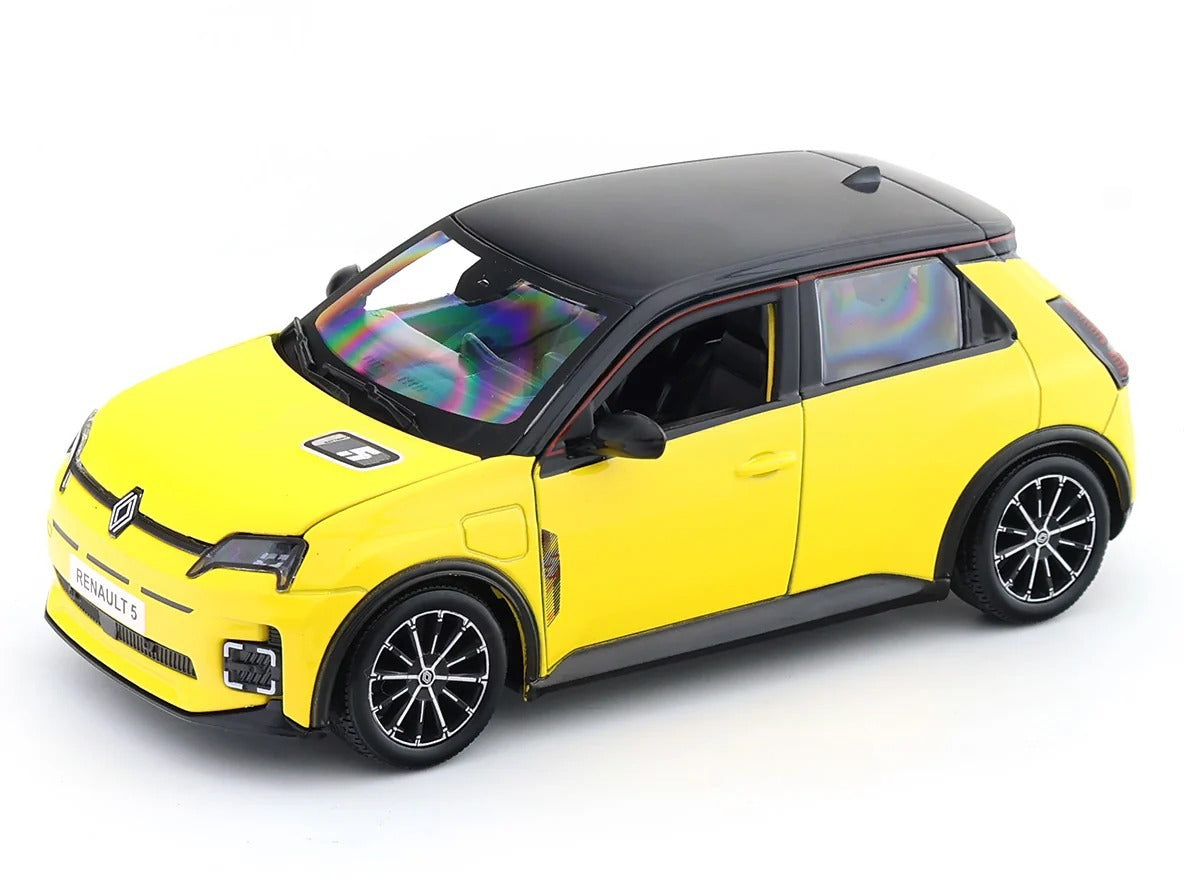 Bburago 1:24 Renault 5 E-Tech Yellow Die-Cast Model Car | Premium Collectible