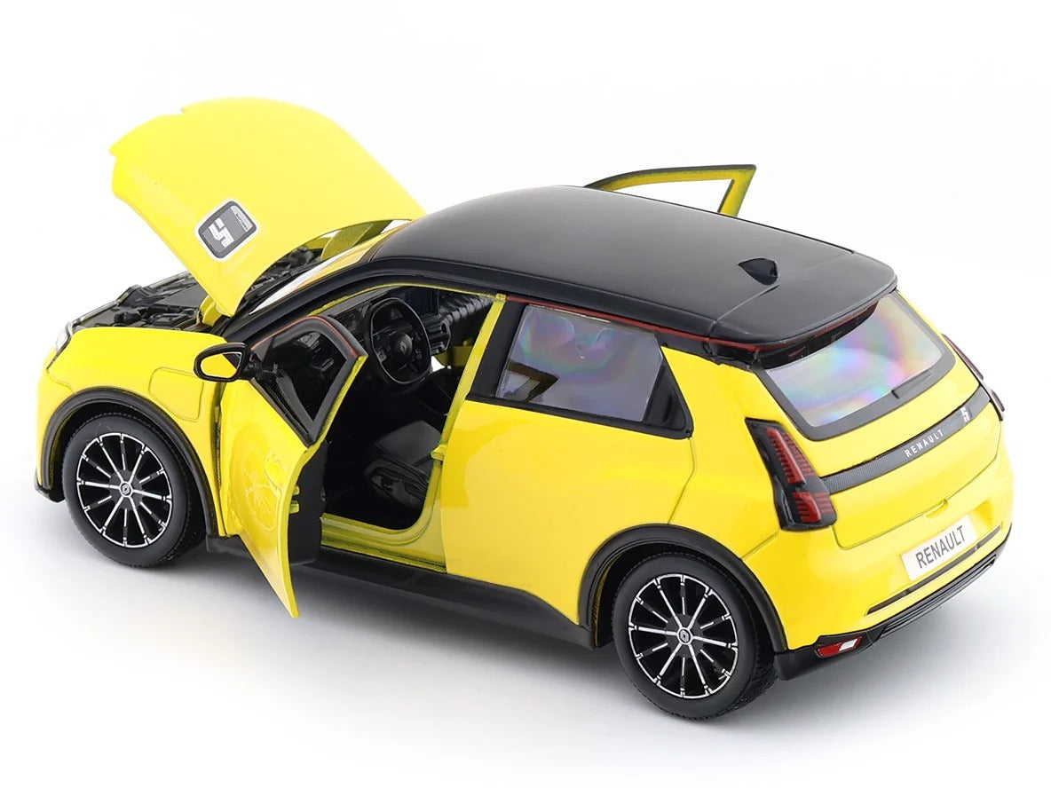 Bburago 1:24 Renault 5 E-Tech Yellow Die-Cast Model Car | Premium Collectible