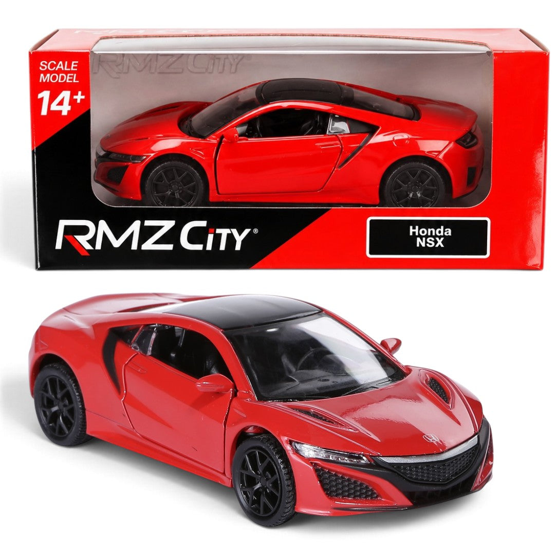 RMZ City Honda NSX 1:32 Scale Die-Cast Model Car –  Collectible Japanese Supercar with 2 Colour Variants, Opening Doors, Pull-Back Actio