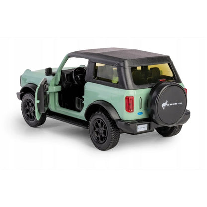 RMZ City 1:36 Ford Bronco Badlands 2dr Diecast Car Model – White | Openable Doors, Sound & Light