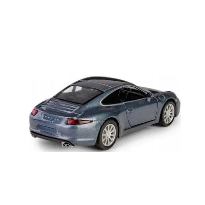 RMZ City 1:36 Porsche 911 Carrera S Diecast Car Model – Opening Doors, Pull Back Action (Red & Grey Variants)