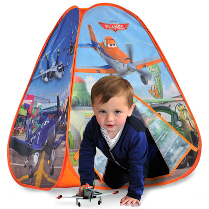 Disney Planes Pop-Up Adventure Tent for Kids – 90 x 75 x 75 cm | Colourful Indoor Play Tent & Playhouse for Pretend Play