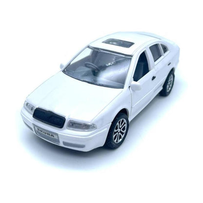 Centy Wheel Force Skuba Car (White) | Pull Back Action Toy Sedan with Openable Doors for Kids