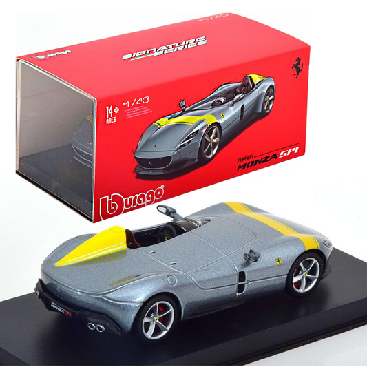 Bburago - 1/43 Scale Model La Ferrari aperta- Signature Series Sports Car Model (Black) Age 14+