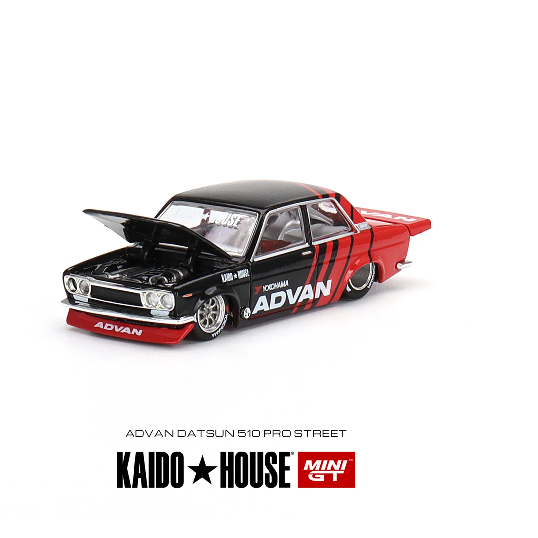 Kaido House + MINIGT 1:64 Datsun 510 Pro Street / Wagon ADVAN (3 Variant) Age 14+