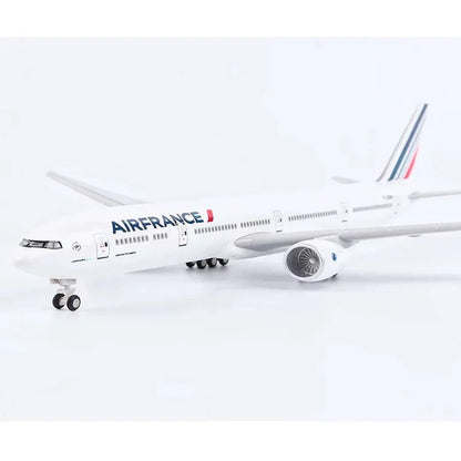 Diecast Collectible 1:250 Scale Model Airplane With Light & Sound – Air France Boeing 777-380ER - Jaiman Toys