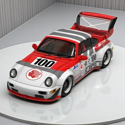 BSC 1:64 Toyota -Porsche RWB 964 Racing #100  SCALE DIECAST CAR  MODEL BY BSC MODEL– ( WITH FIGURE )
