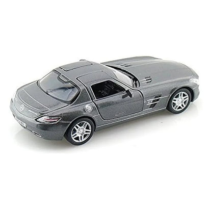 KiNSMART 1:36 Scale Mercedes-Benz SLS AMG Die-Cast Model Car - Grey - Jaiman Toys