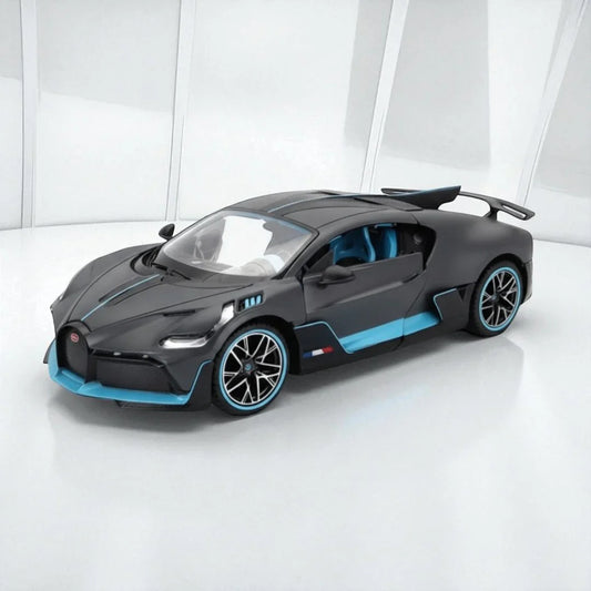 Rastar 1:24 Bugatti Divo Die-Cast Car Model – Grey Pull-Back Action with Lights & Sound (63900) - Jaiman Toys
