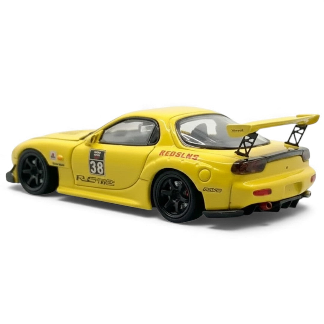 BSC - 1:64 -Mazda RX7 #38 -Yellow  Diecast Car Model