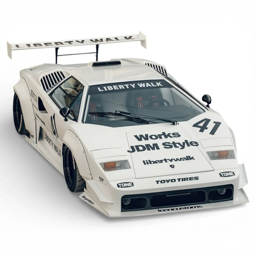 Vision64 1:64 Lamborghini Countach LBWK Liberty Walk White Diecast