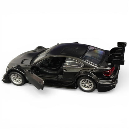 MSZ 1:42 BMW M3 DTM Die-Cast Model Car – Black | Pull Back, Openable Doors (67318S)