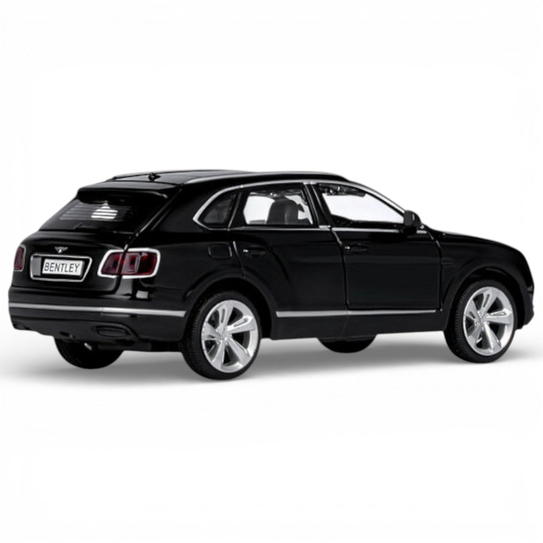 MSZ 1:32 Bentley Bentayga Die-Cast Model Car – Black|Pull Back, Openable Doors, Light & Sound (68369)