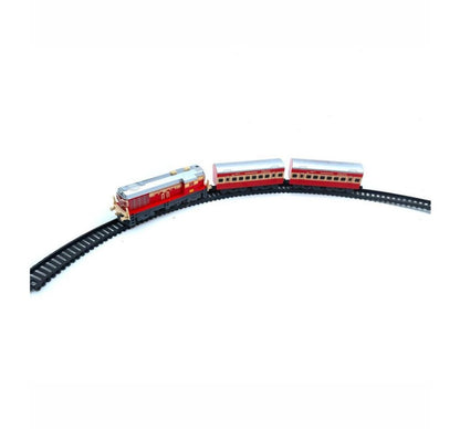 Centy 13-Piece Battery-Operated Indian Mini Passenger Train Set with 3-Piece Train, 10-Piece Track & High-Speed Engine for Kids 3+