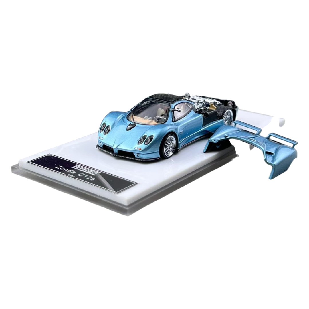 LMF Pagani Zonda C12s – Light Blue | 1:64 Diecast Supercar- 2 Variants