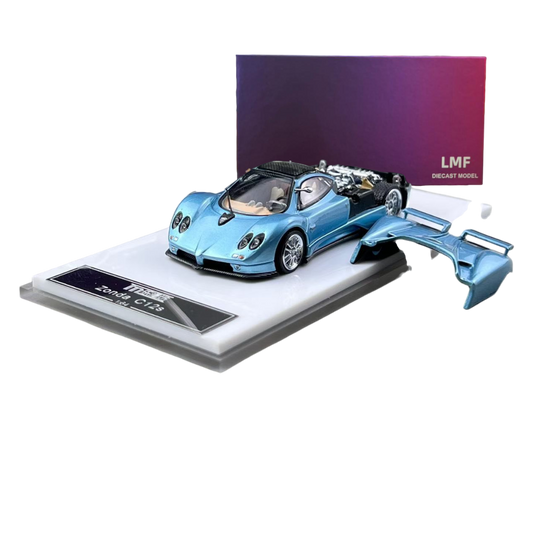 LMF Pagani Zonda C12s – Light Blue | 1:64 Diecast Supercar- 2 Variants