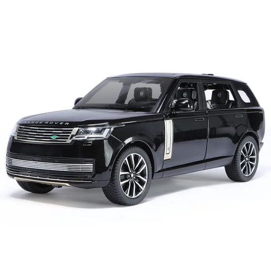 Joy Junction 1:24 Luxury Range Rover Diecast Model Car –  Land Rover Defender Die-Cast Model Car –  Alloy Metal Pull Back Toy Car with Openable Doors, Light & Sound