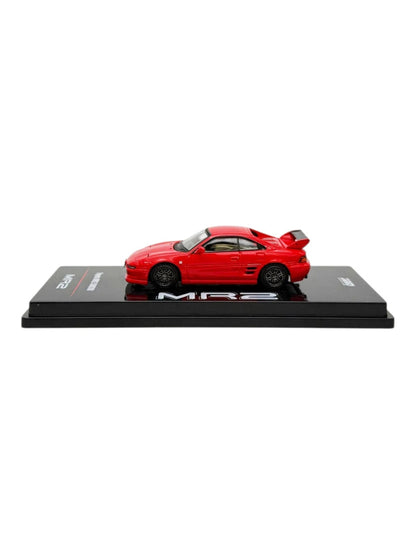 INNO64 1:64 Toyota MR2 SW20 Red Die-Cast Model Car with Functional Pop-Up Headlights & Display Case