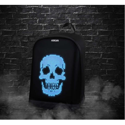 Hookaba Urban Buzz LED Backpack – Futuristic Hard Shell | Waterproof | 15.6” Laptop | Night-Ready Design - Black - Jaiman Toys