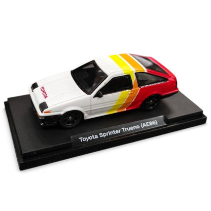 CCA 1:55 Scale Toyota Sprinter Trueno (AE86) H2 Edition Die-Cast Model Car with Display Base | Official Licensed Toyota Collectible Miniature Car | Detailed Interior, Realistic Body & Premium Collector Model