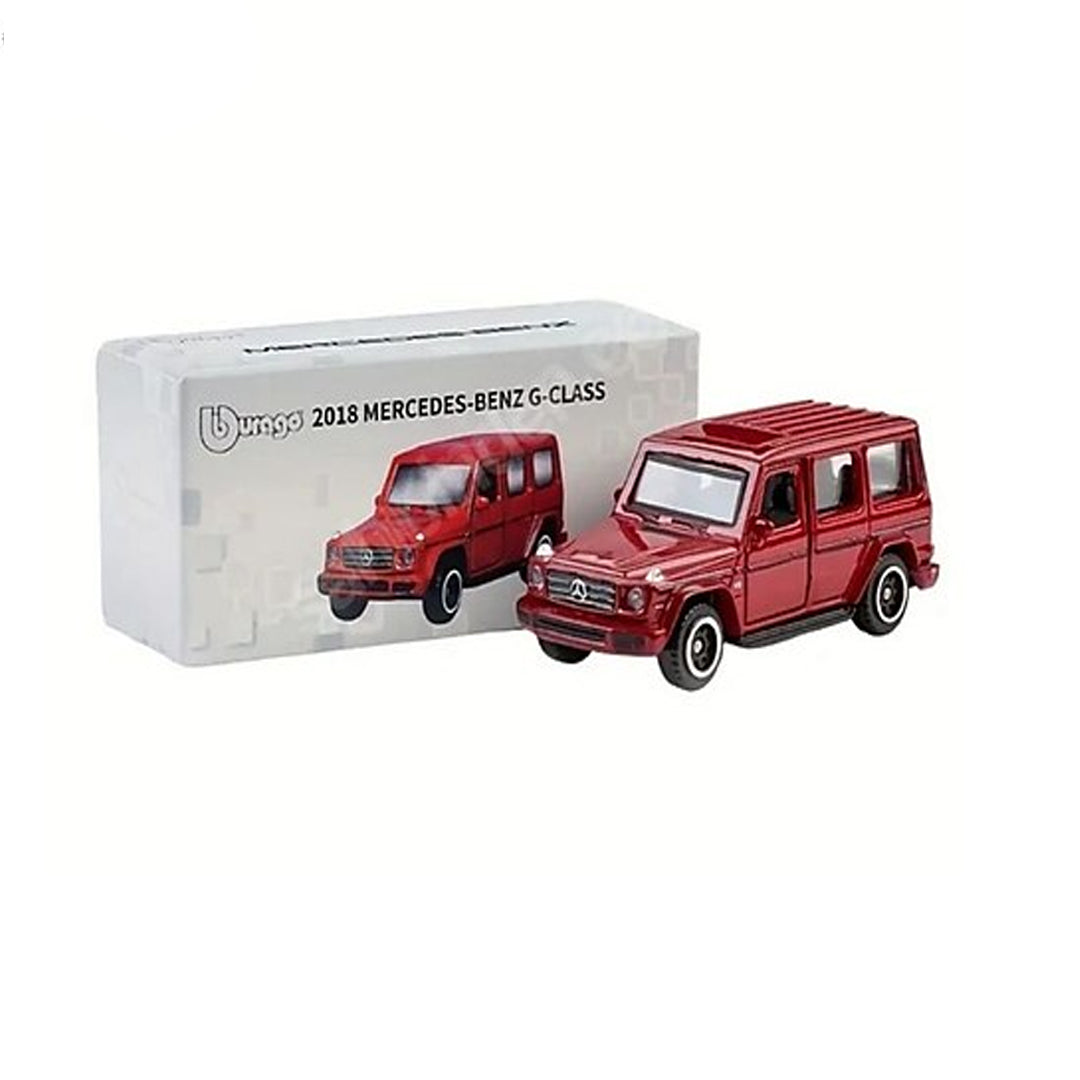 Bburago Mercedes-Benz G-Class 2018 Red 1:64 Die-Cast Model Car | G-Wagon Collectible