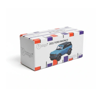 Bburago 2021 Ford Bronco Blue 1:64 Die-Cast Model Car